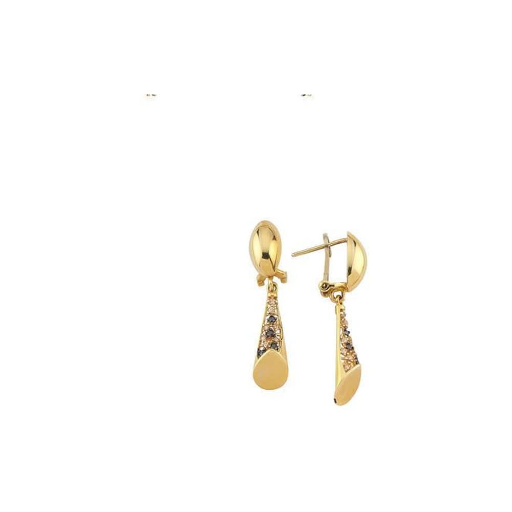 Altın Taşlı Set Küpe