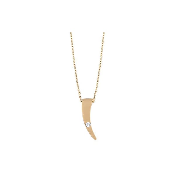 Altın Taşlı Rose Set Kolye