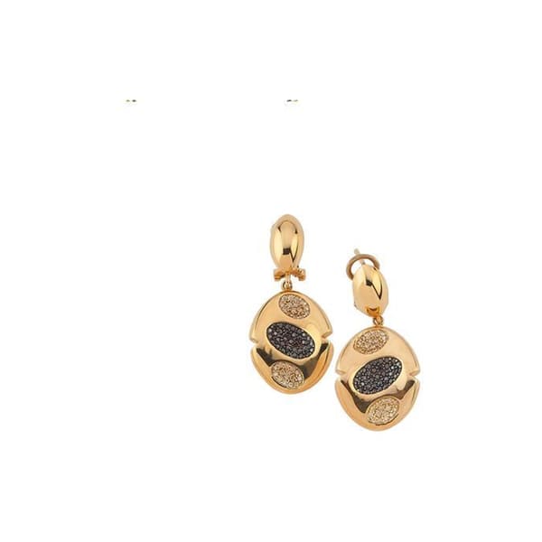 Altın Taşlı Set Küpe